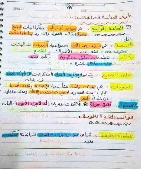 ملخص احياء12